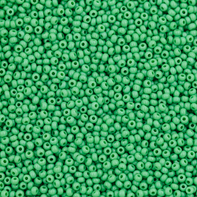 12SB183-L: CZ Seed Bead Medium Green 12/0 Loose