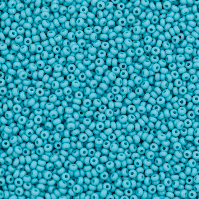 12SB185-L: CZ Seed Bead Turquoise Green 12/0 Loose