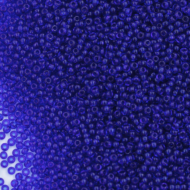12SB268-L: CZ Seed Bead Capri Blue 12/0 Loose
