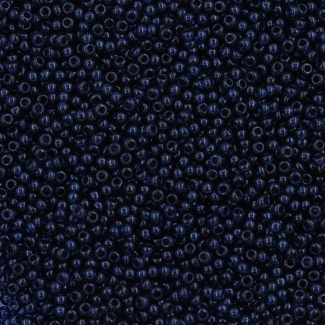 12SB269-L: CZ Seed Bead Montana Blue 12/0 Loose