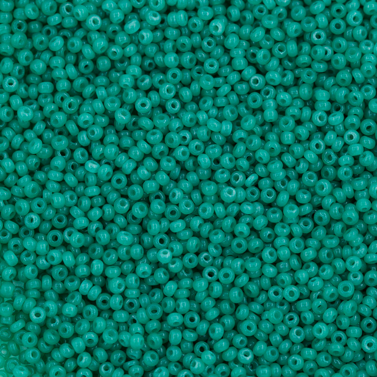 12SB280-L: CZ Seed Bead Green Opal 12/0 Loose
