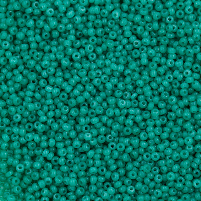 12SB280-L: CZ Seed Bead Green Opal 12/0 Loose