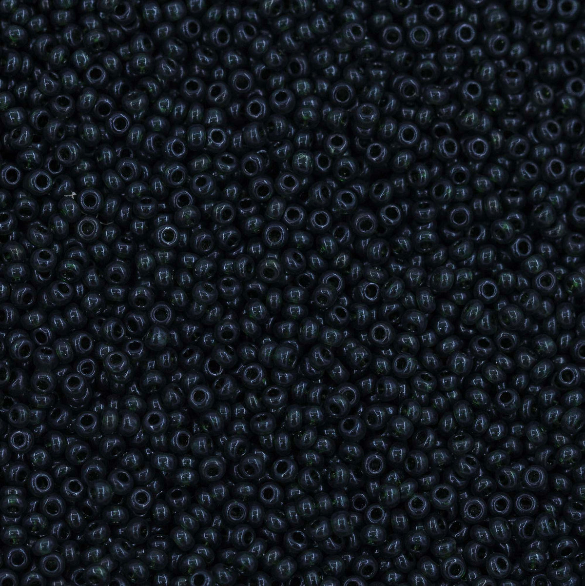 12SB283-DL: CZ Seed Bead Dark Moss Green 12/0 Loose