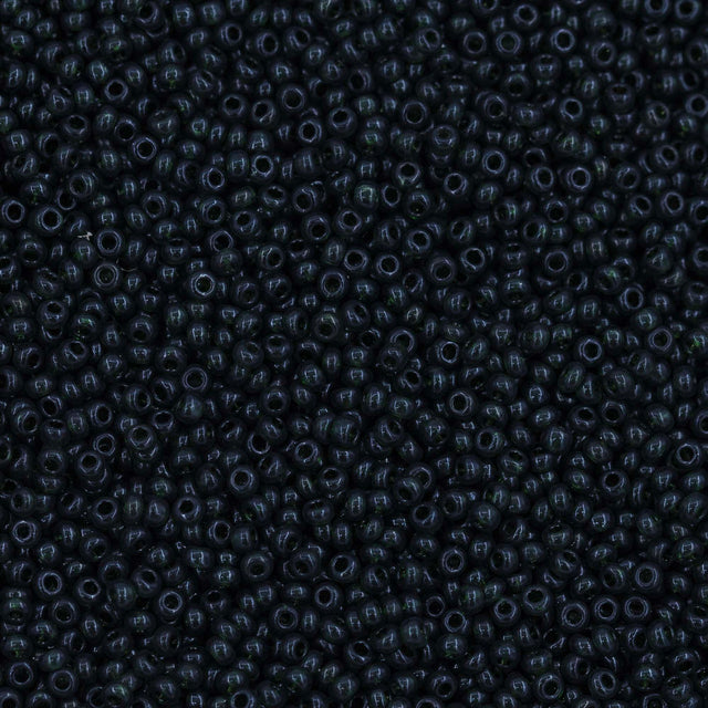 12SB283-DL: CZ Seed Bead Dark Moss Green 12/0 Loose