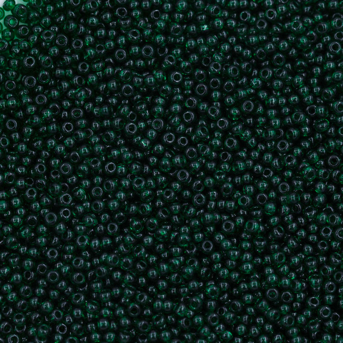 12SB284-L: CZ Seed Bead Green 12/0 Loose