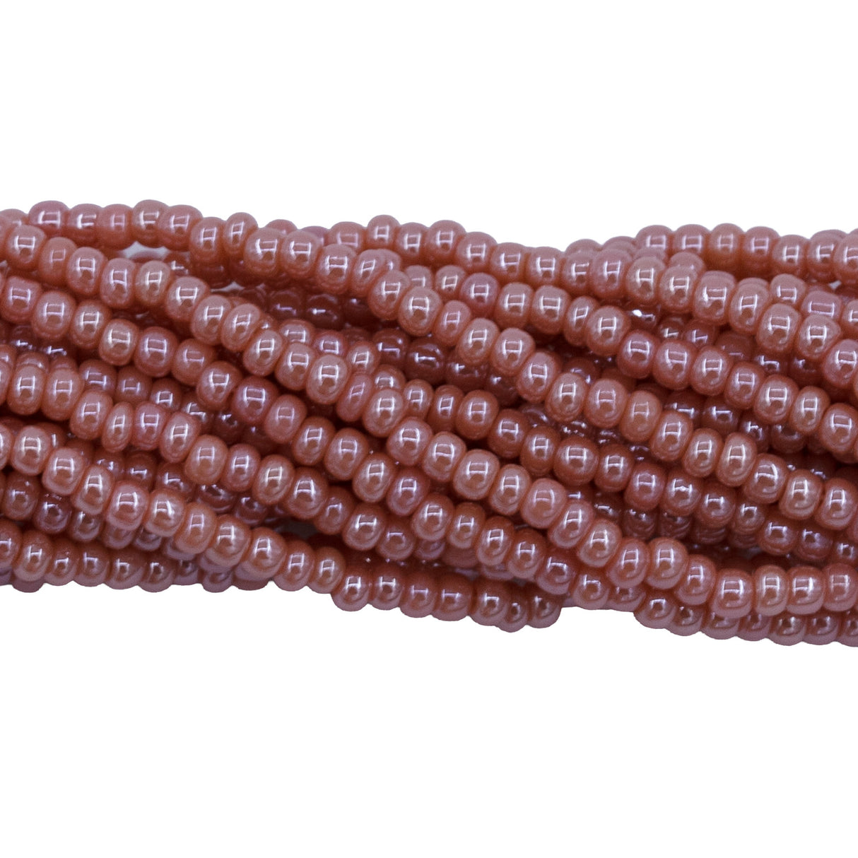 12SB393R: CZ Seed Bead Dusty Rose Luster 12/0 1HK