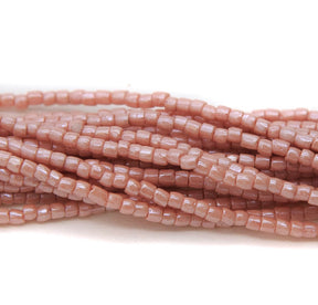 12SC192-A1 CZ Seed Bead 3-cut Opaque Terra Dusty Rose 12/0 5HK