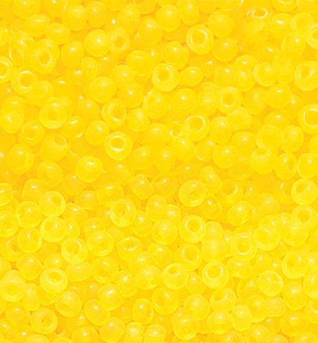 12SK223-M: Japanese Transparent Medium Yellow Matte 12/0 - 500 Grams