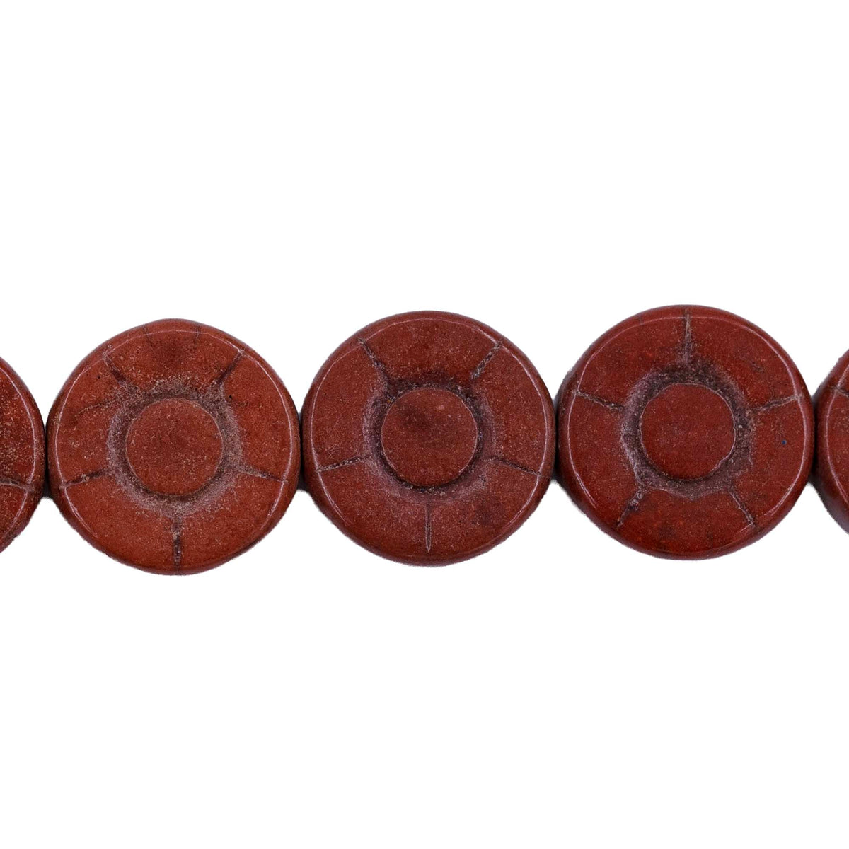 12ST612-COS: Coffee Magnesite Sunflower 12mm 15.5"