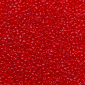 12SV100-14: Vintage Venetian Transparent Bright Red 12/0 250 Grams
