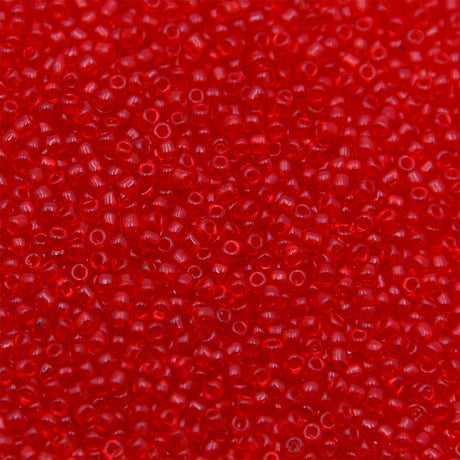 12SV100-14: Vintage Venetian Transparent Bright Red 12/0 250 Grams