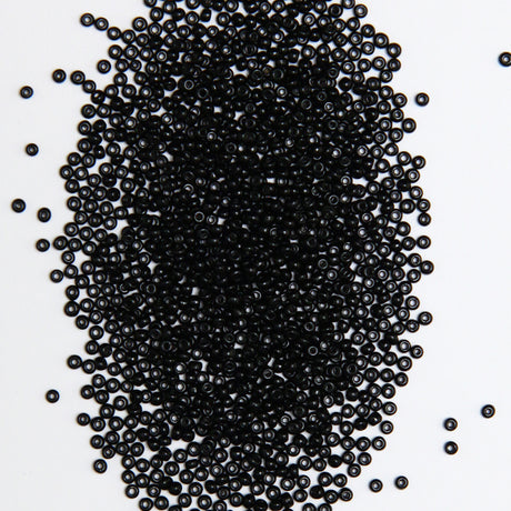 12SV100-36: Vintage Venetian Opaque Jet Black 12/0 250 Grams