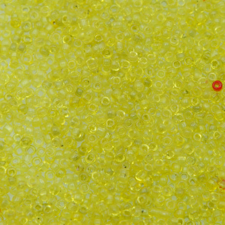 12SV100-5: Vintage Venetian Transparent Light Neon Yellow 12/0 250 Grams
