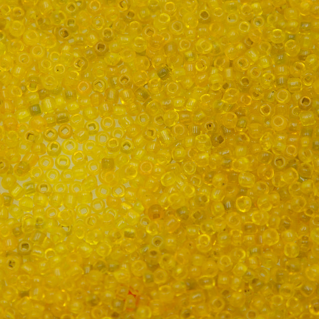 12SV100-6: Vintage Venetian Transparent Dark Gold Yellow 12/0 250 Grams