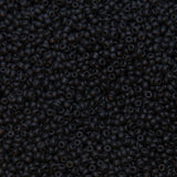 12SV109R: Vin Venetian Seed Bead Black #1 12/0-50GMs