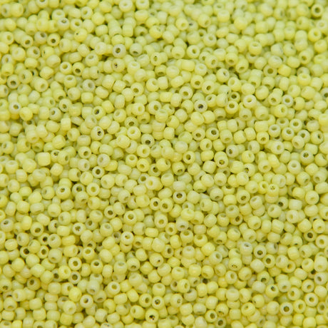 12SV122-7R: Vin Venetian Seed Bead Opaque Yellow #7 12/0-50GMs
