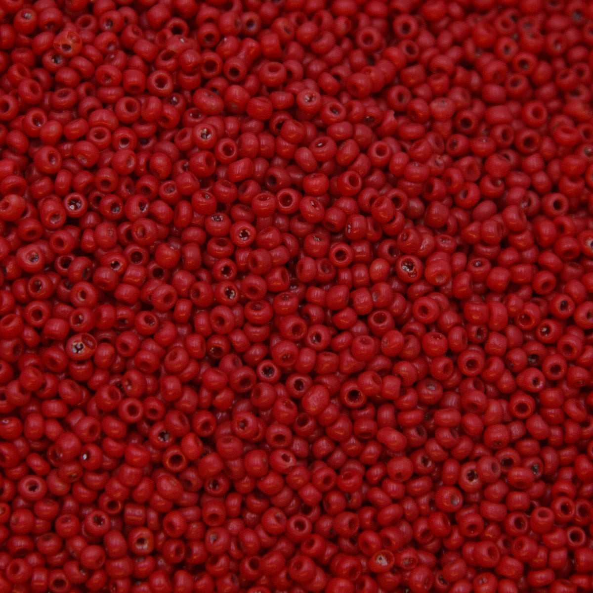 12SV146-2R: Vin Venetian Seed Bead Opaque Brick Red #2 12/0-50GMs