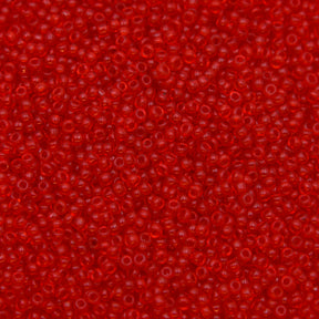 12SV236-SR: Vin Venetian Seed Bead Trans Red Orange #1 12/0-50GMs