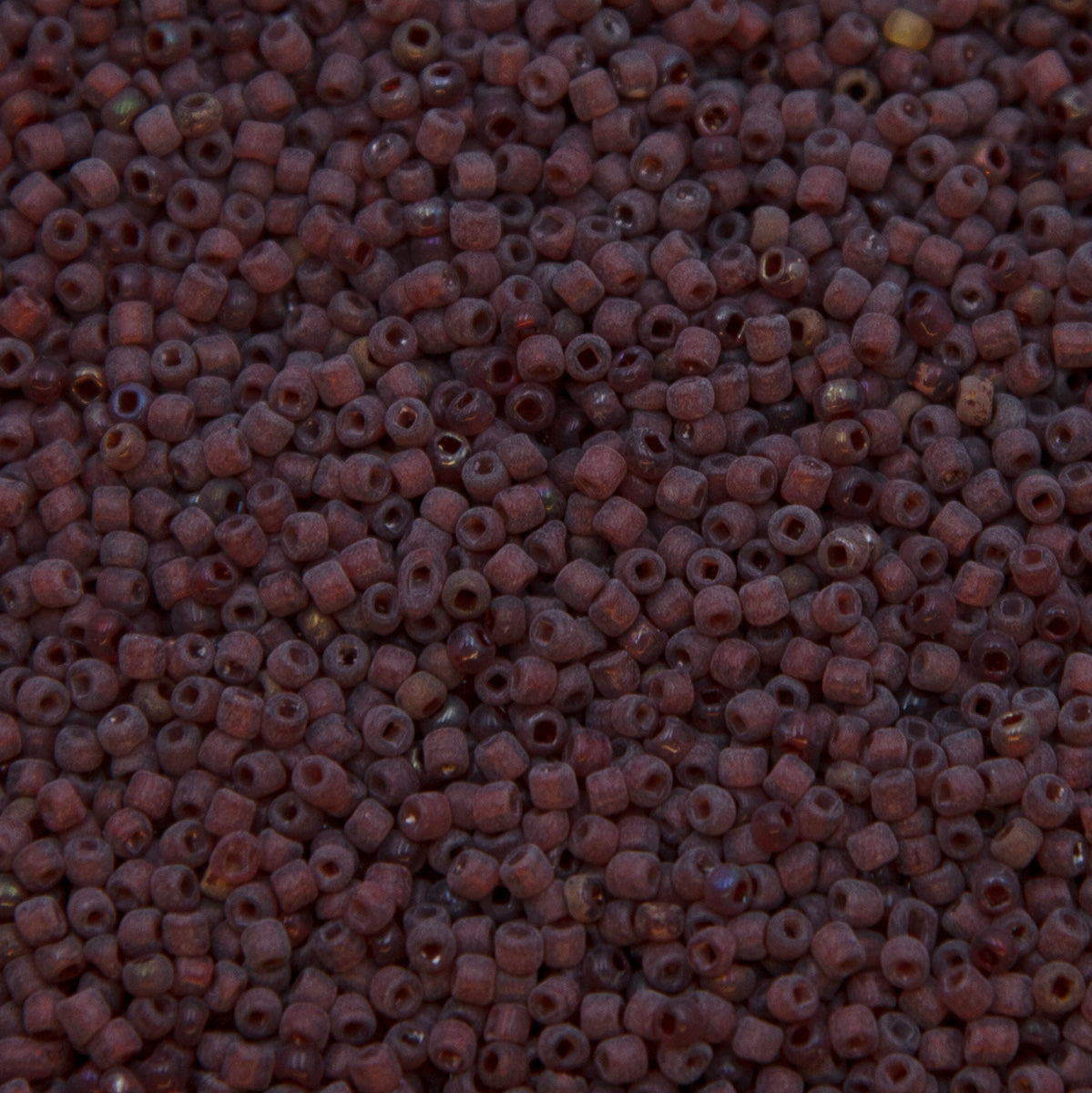 12SV248-QR: Vin Venetian Seed Bead Trans Red #1 SQ-HOLE 12/0 50GMs