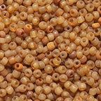 12SV253-3: Vintage Venetian Seed Bead Transparent Gold #3 Unfinished 12/0 - 500 Grams