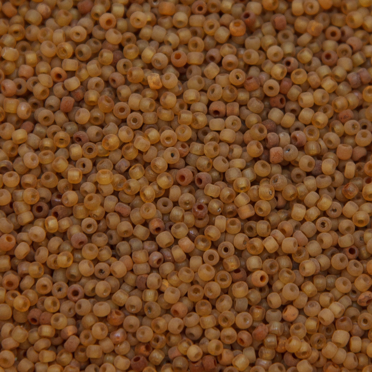 12SV253-3R: Vin Venetian Seed Bead Trans Gold #3 Unfinished 12/0-50GMs