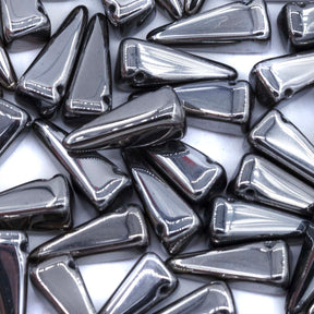 13DP809: Preciosa Ornela 6x13mm Crystal Chrome Full Villa Beads