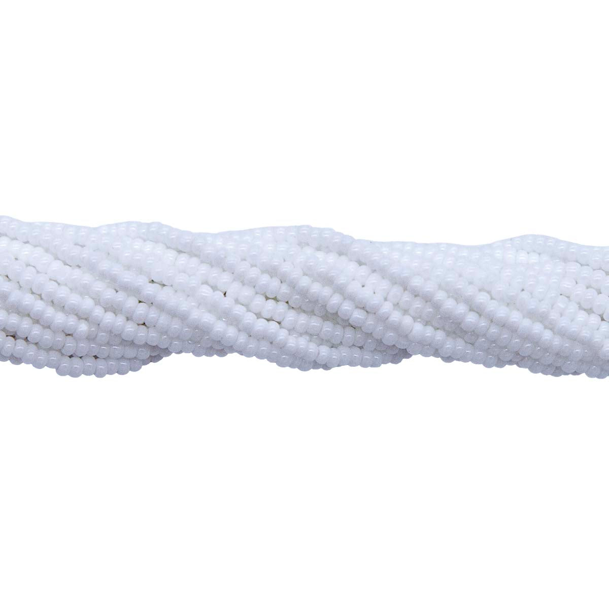 13SB112-C: CZ Seed Bead Charlotte True Cut White 13/0 18HK