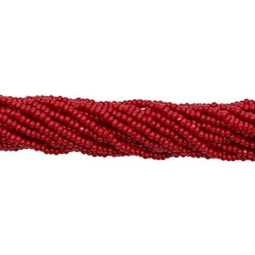 13SB146-C: CZ Seed Bead Charlotte Cut Dark Red 13/0 18HK