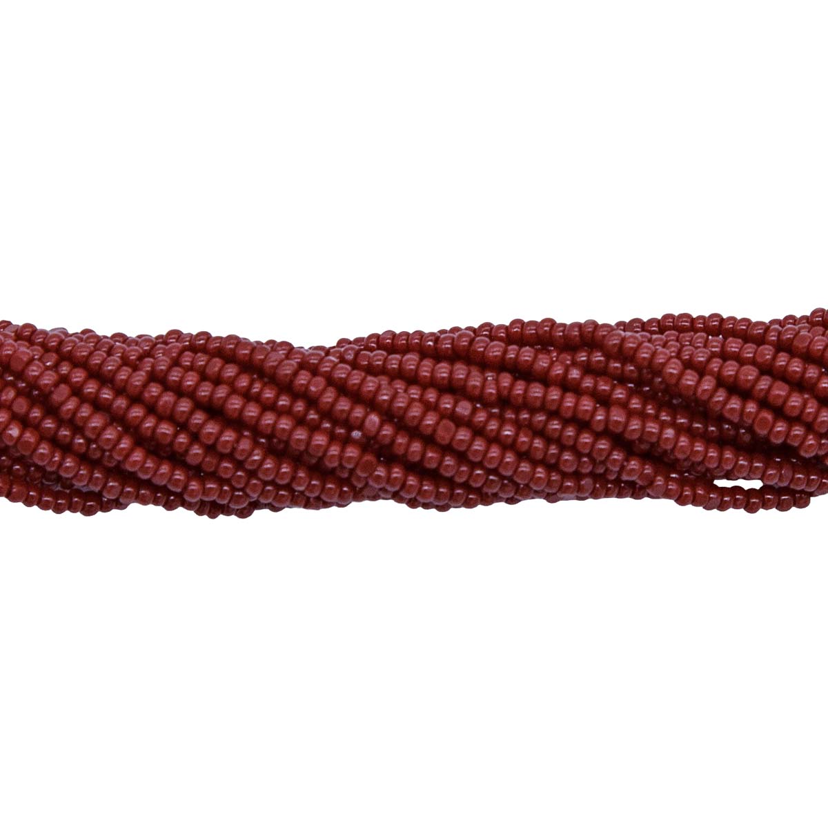 13SB148-C: CZ Seed Bead Charlotte True Cut Mahogany 13/0 18HK