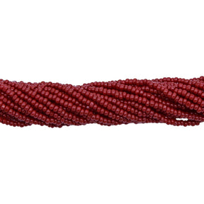 13SB148-C: CZ Seed Bead Charlotte True Cut Mahogany 13/0 18HK