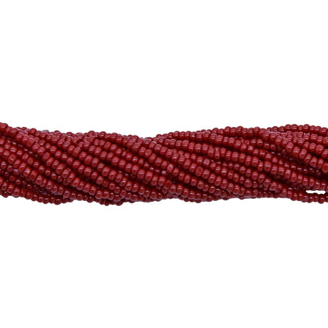 13SB148-CR: CZ Seed Bead Charlotte True Cut Mahogany 13/0-1HK