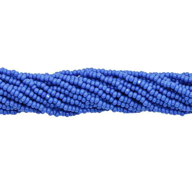 13SB168-C: CZ Seed Bead Charlotte Opaque Teal Blue 18HK