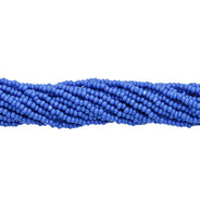 13SB168-CR: Czech Seed Bead Charlotte Opaque Teal Blue 13/0 1 Hank