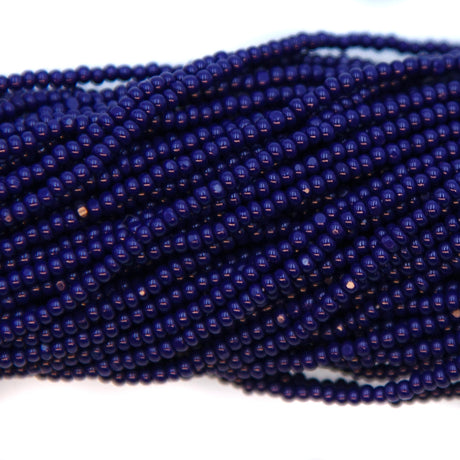 13SB179-CR: CZ Seed Bead Charlotte Navy Blue 13/0 1Hk