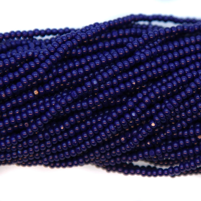 13SB179-CR: CZ Seed Bead Charlotte Navy Blue 13/0 1Hk