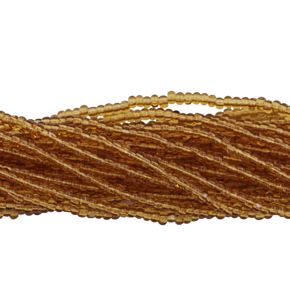 13SB254-7CR: CZ Seed Bead Charlotte Cut TR Topaz 13/0-1HK