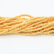 13SB853-CR: Czech Charlotte Metallic Gold 13/0