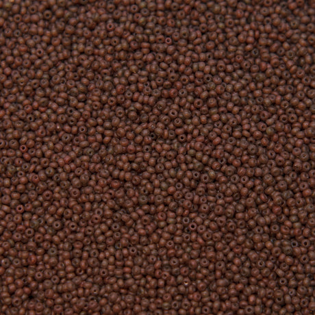 13SV250-2: Vintage Venetian Seed Bead Op Brown #2 13/0 - 500 Grams