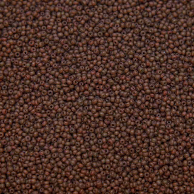 13SV250-2R: Vin Venetian Seed Bead Op Brown #2 13/0-50GMs