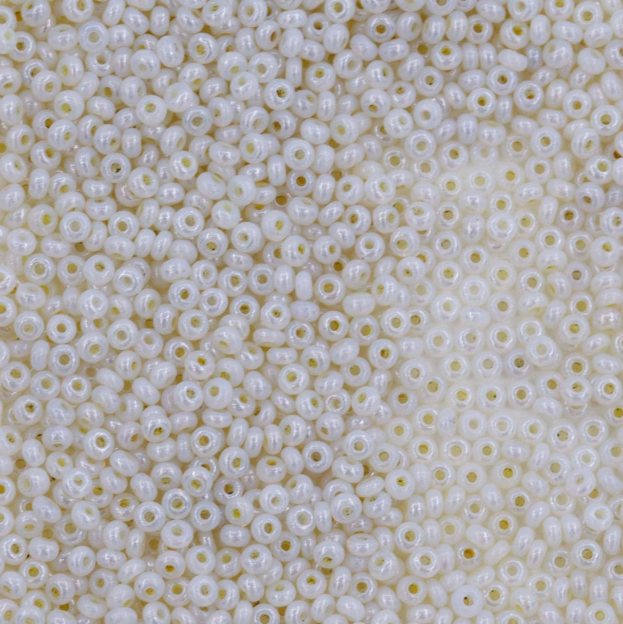 13SV8312-2: Antique Venetian 13/0 Seed Bead Opaline Luster White #2 - 10 Grams