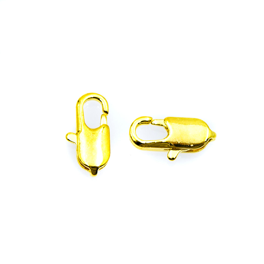 14FI543-G: Clasp Brass Lobster Gold 5x14mm - 6 Pieces