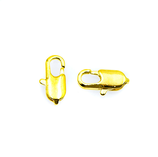 14FI543-G: Clasp Brass Lobster Gold 5x14mm - 6 Pieces