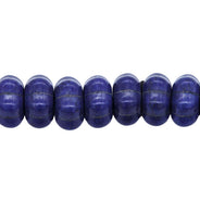 14ST612-DB: Magnesite Pumpkin Beads Lapis Blue 14x7mm 15.5"