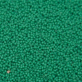 14SV184-3R: Vin Ven Seed Bead Opaque Grn #3 14/0 - 50GM