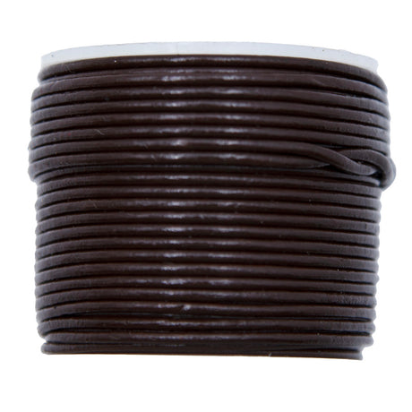 15LC155: Leather Cord Dark Brown 1.5mm 25MTR