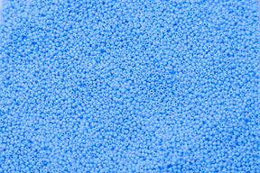 15SB162-CL: CZ Seed Bead True Cut Light Turquoise Blue 15/0 100GM