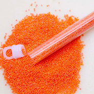 15SB534-CLR: CZ Seed Bead True Cut Orange AB 15/0 - 10GM