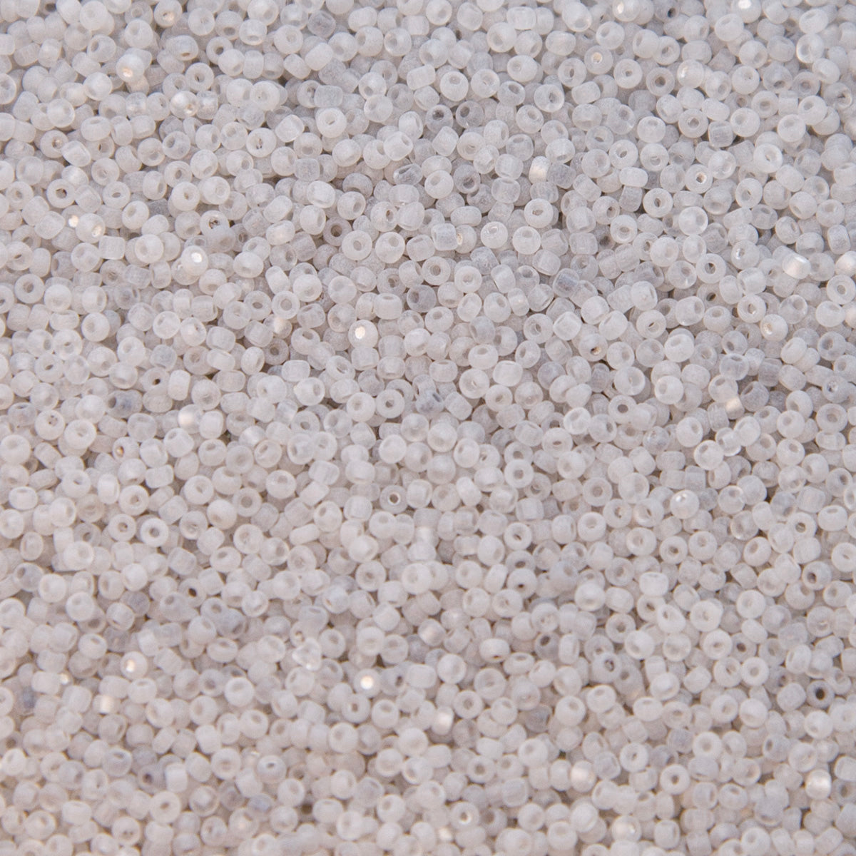 15SV212-U: Vintage Venetian Seed Bead Tr Clear #1 Frosted 15/0 - 500 Grams