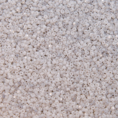 15SV212-U: Vintage Venetian Seed Bead Tr Clear #1 Frosted 15/0 - 500 Grams