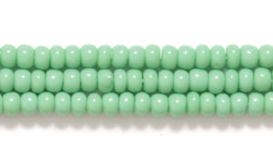10SB182: CZ Seed Bead Opaque LT Green 10/0 5HK